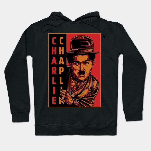 Charlie Chaplin Pop Art Hoodie by Adrielvector Gallery